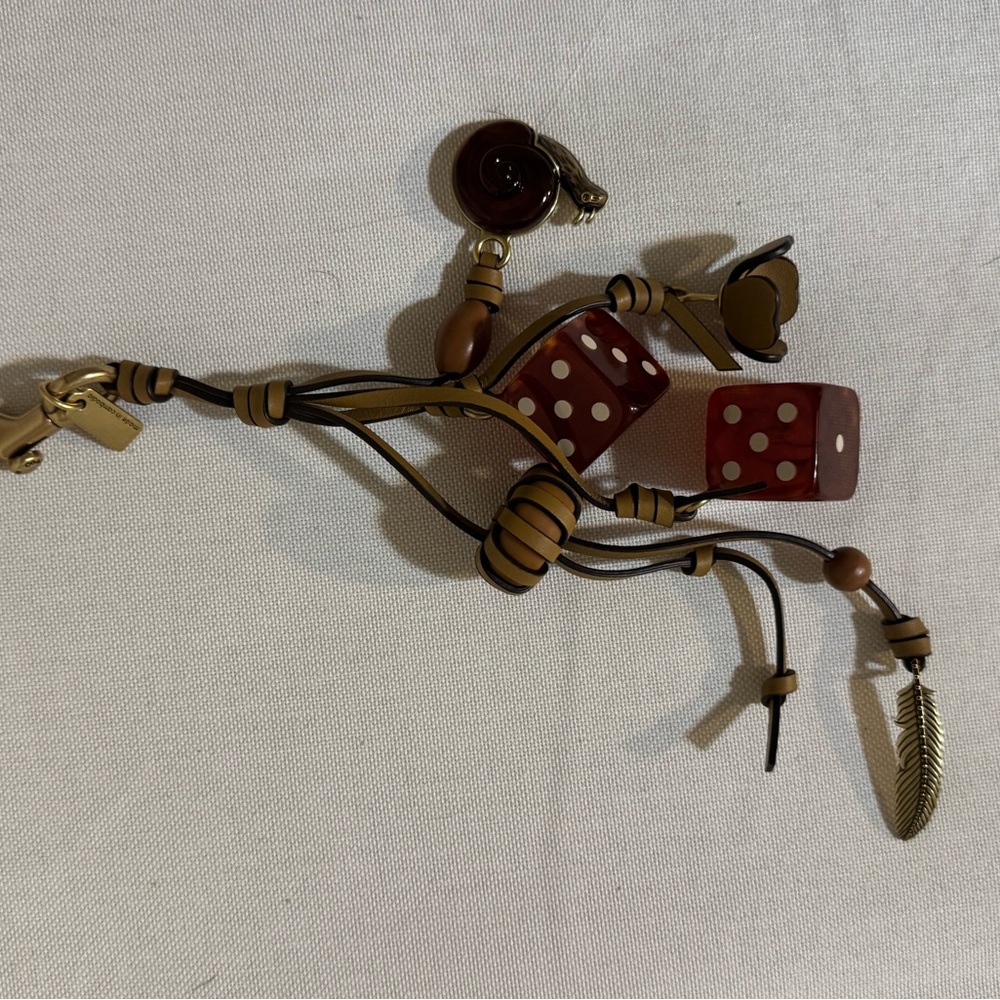 Coach bag charm